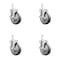 Service Caster Assure Parts 190PUBPRC4P Replacement Caster Set with Brakes, 4PK ASS-SCC-SQ20S514-PPUB-TLB-34-4 - alternate 1